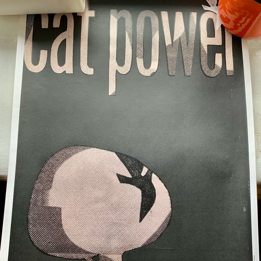 COPY - Cat Power concert poster signed by artist